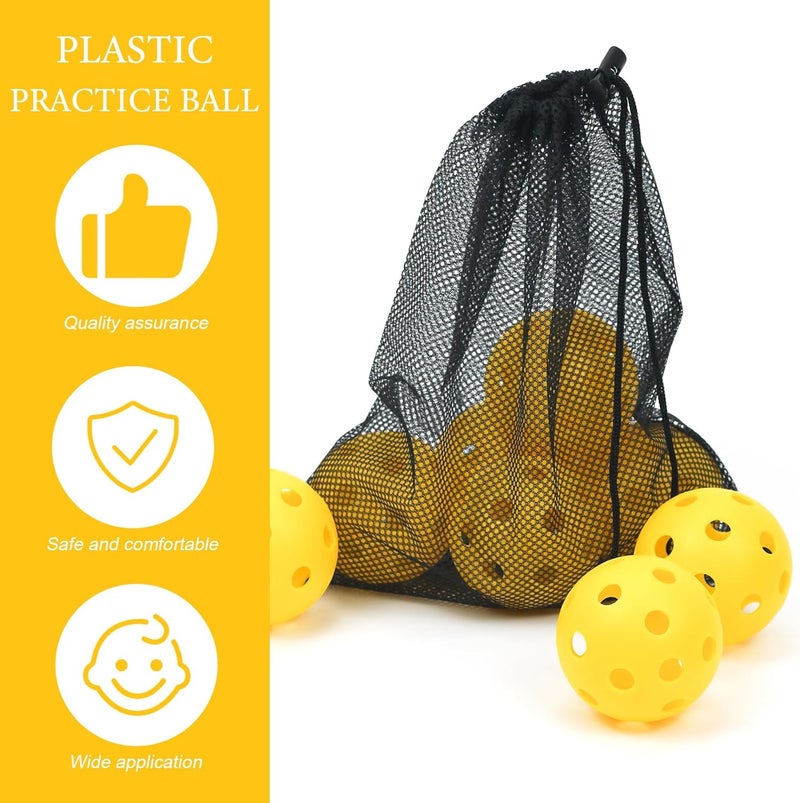 Bac-kitchen 16 Pack Plastic Baseballs - Hollow Softballs for Lightweight Batting Practice - Indoor/Outdoor Training Balls - Image 3